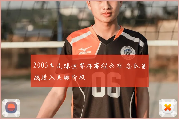 2003年足球世界杯赛程公布 各队备战进入关键阶段